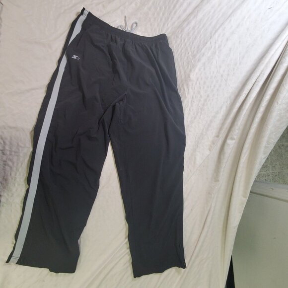 Starter Track Athletic Pants Men's XL Activewear Stretchy Pants Black Stripe - Picture 2 of 12